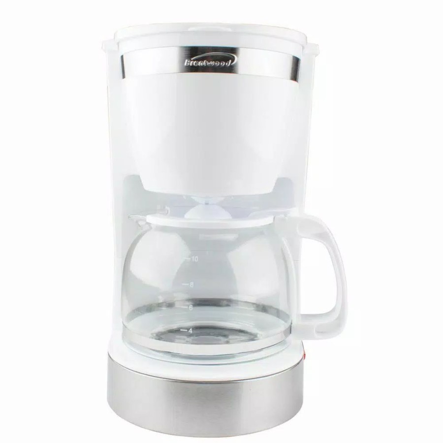 * Coffee Makers | Coffee Makers Brentwood Appliances 10-Cup White Coffee Maker