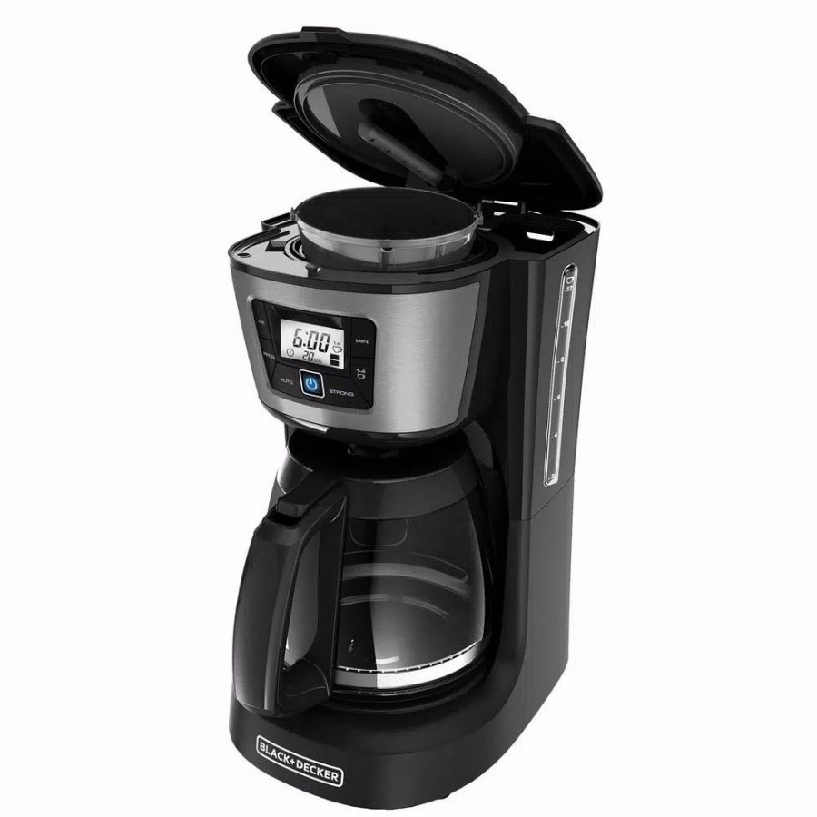 * Coffee Makers | Coffee Makers Black+Decker 12-Cup Programmable Black Coffee Maker With Built-In Timer