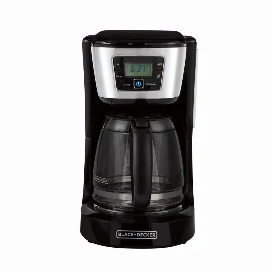 * Coffee Makers | Coffee Makers Black+Decker 12-Cup Programmable Black Coffee Maker With Built-In Timer