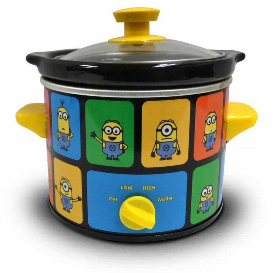 * Cookers | Cookers Uncanny Brands Minions 2 Qt. Slow Cooker Yellow