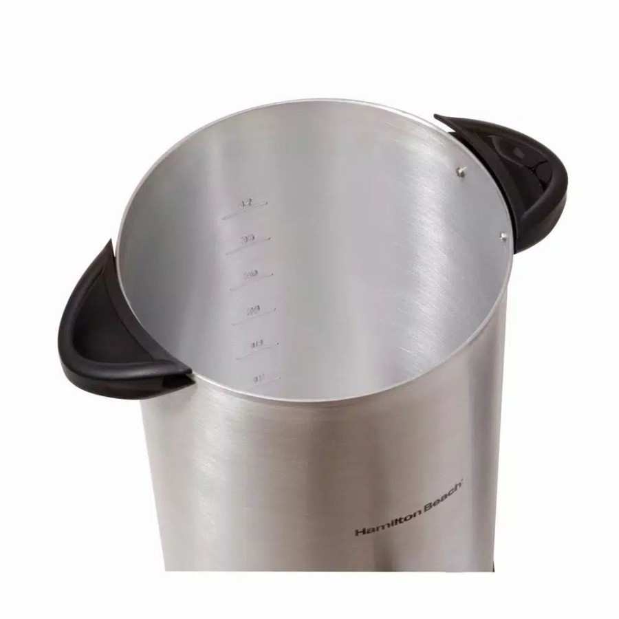 * Coffee Makers | Coffee Makers Hamilton Beach 45-Cup Stainless Steel Coffee Urn With Dual Spout