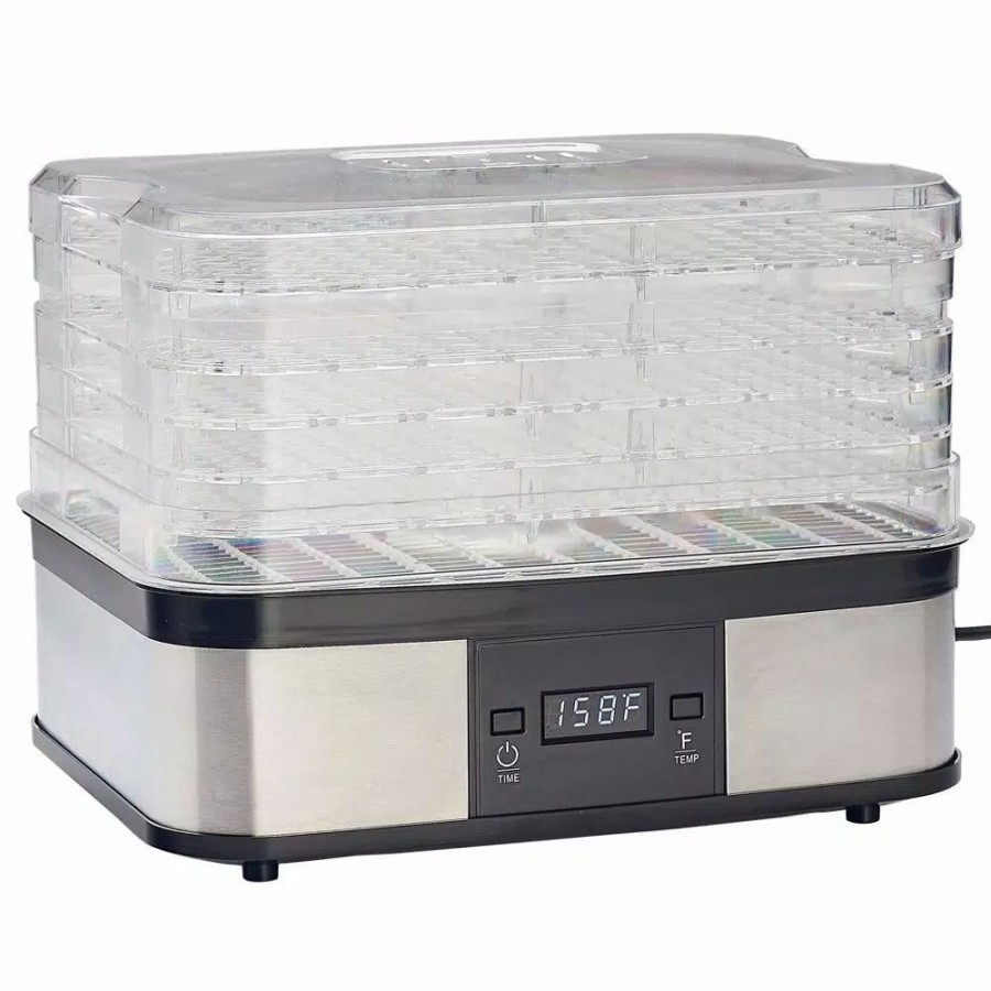 * Food Processing | Food Processing Lem 5-Tray Clear And Black Food Dehydrator