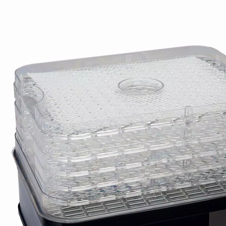 * Food Processing | Food Processing Lem 5-Tray Clear And Black Food Dehydrator