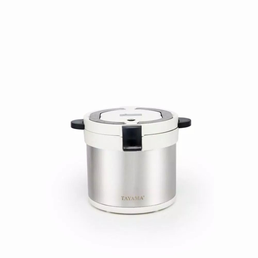 * Cookers | Cookers Tayama 7 Qt. Stainless Steel White Thermal Cooker/Slow Cooker