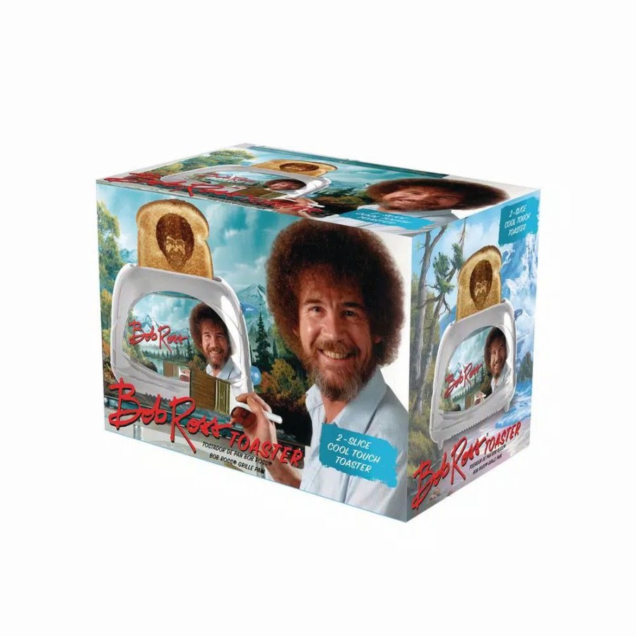 * Toasters | Toasters Uncanny Brands Bob Ross 2-Slice Silver Toaster