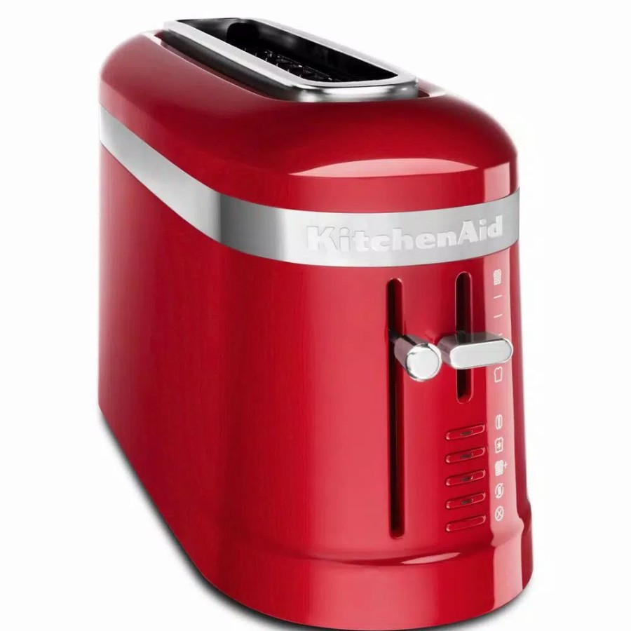 * Toasters | Toasters Kitchenaid 2-Slice Empire Red Long Slot Toaster With High-Lift Lever