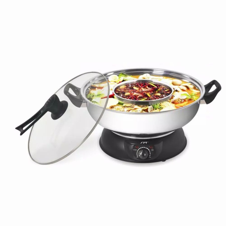 * Cookers | Cookers Spt Multi-Cooker Electric Shabu Shabu Pot (2-Compartments)