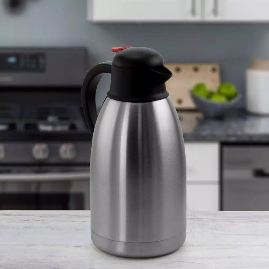 * Coffee Makers | Coffee Makers Megachef 67.6 Fl. Oz. Stainless Steel Thermal Carafe With Black Lid