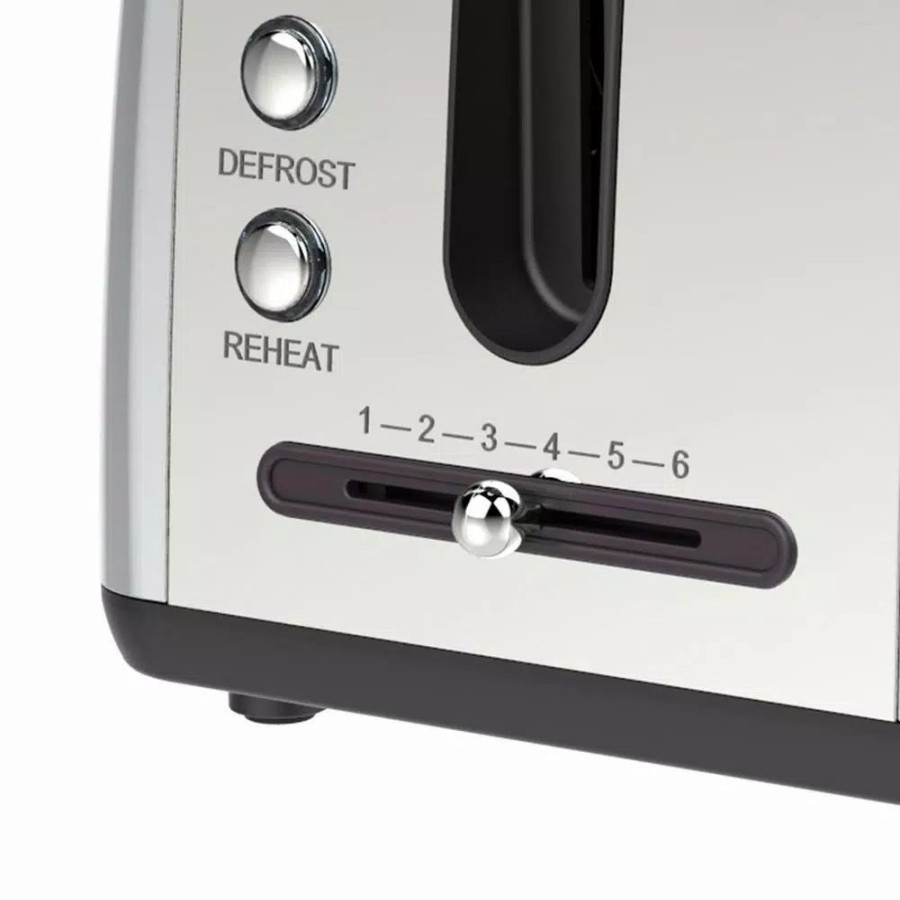 * Toasters | Toasters Brentwood Appliances 2-Slice Silver Extra-Wide Slot Toaster