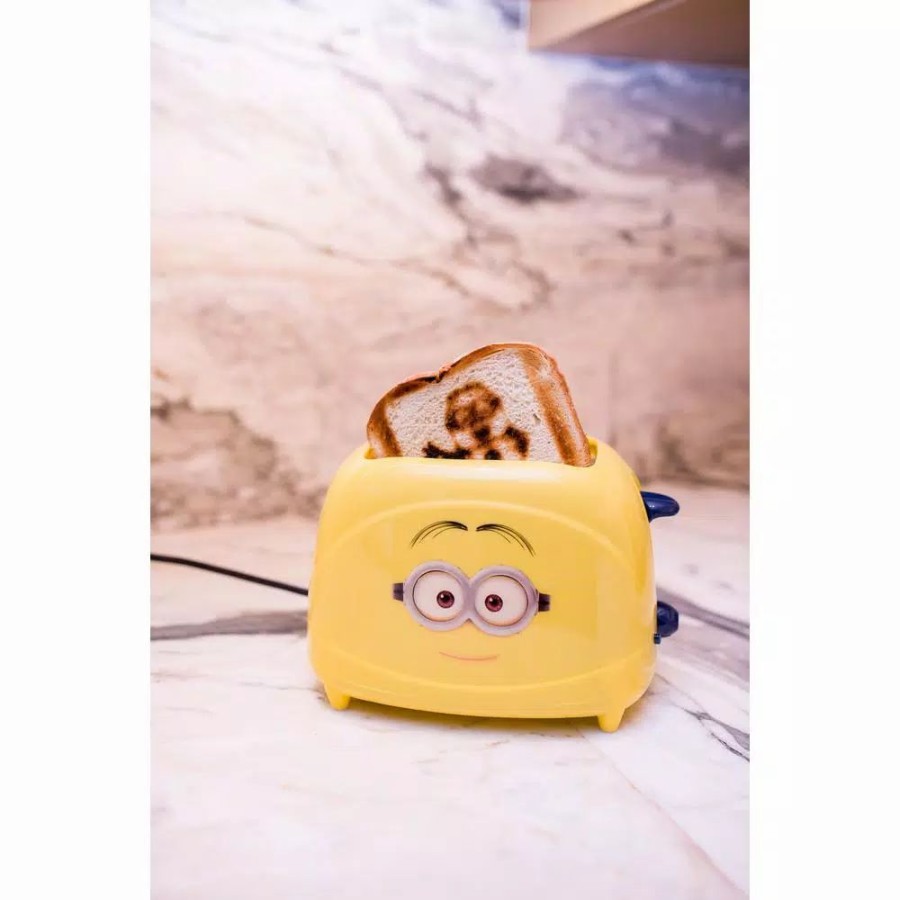 * Toasters | Toasters Uncanny Brands Minions Dave 2-Slice Yellow Toaster