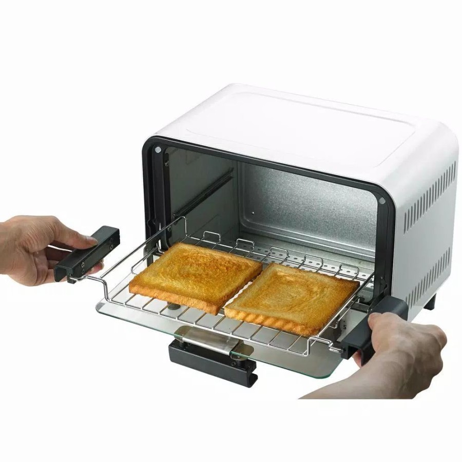 * Toasters | Toasters Spt Easy Grasp 800 W 2-Slice White Countertop Toaster Oven With Built-In Timer