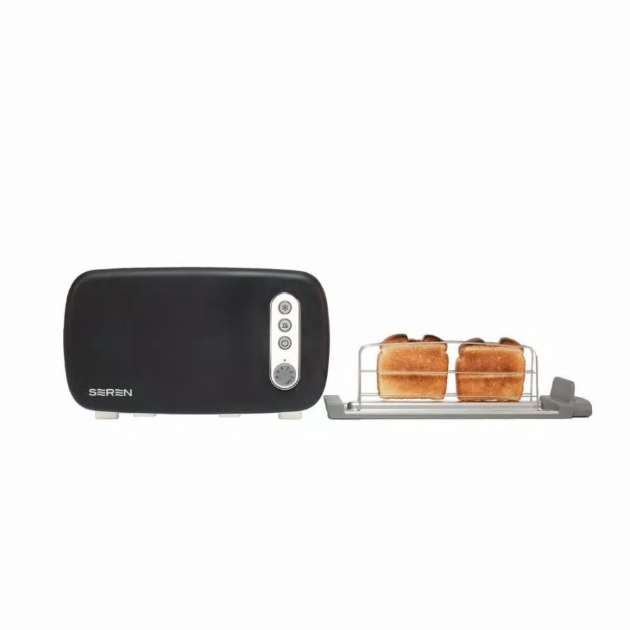 * Toasters | Toasters Berghoff Seren 2-Slice Black Long Slot Toaster