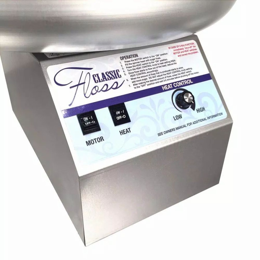 * Dessert Makers | Dessert Makers Paragon Classic White Stainless Steel Cotton Candy Machine