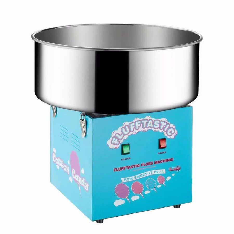 * Dessert Makers | Dessert Makers Great Northern Flufftastic Blue Countertop Cotton Candy Machine With Sugar Scoop