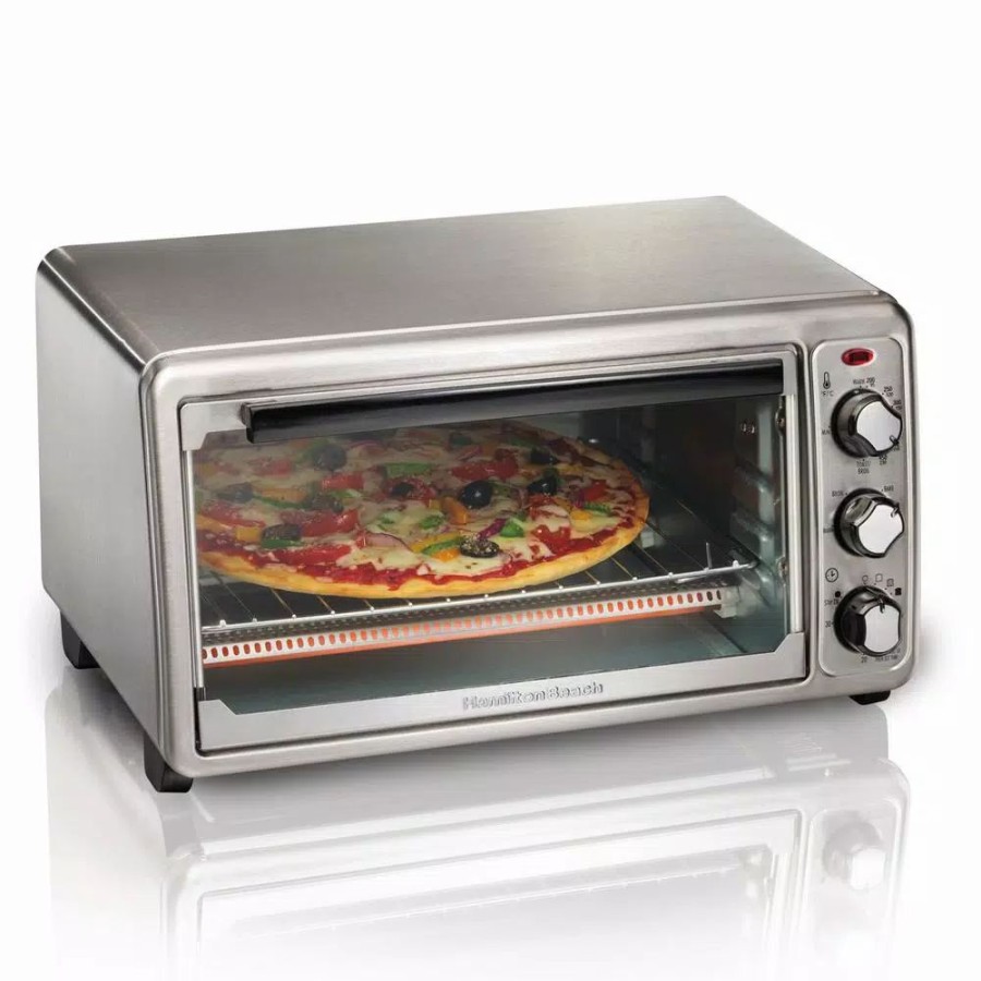 * Toasters | Toasters Hamilton Beach 1440-Watt 6-Slice Stainless Steel Toaster Oven