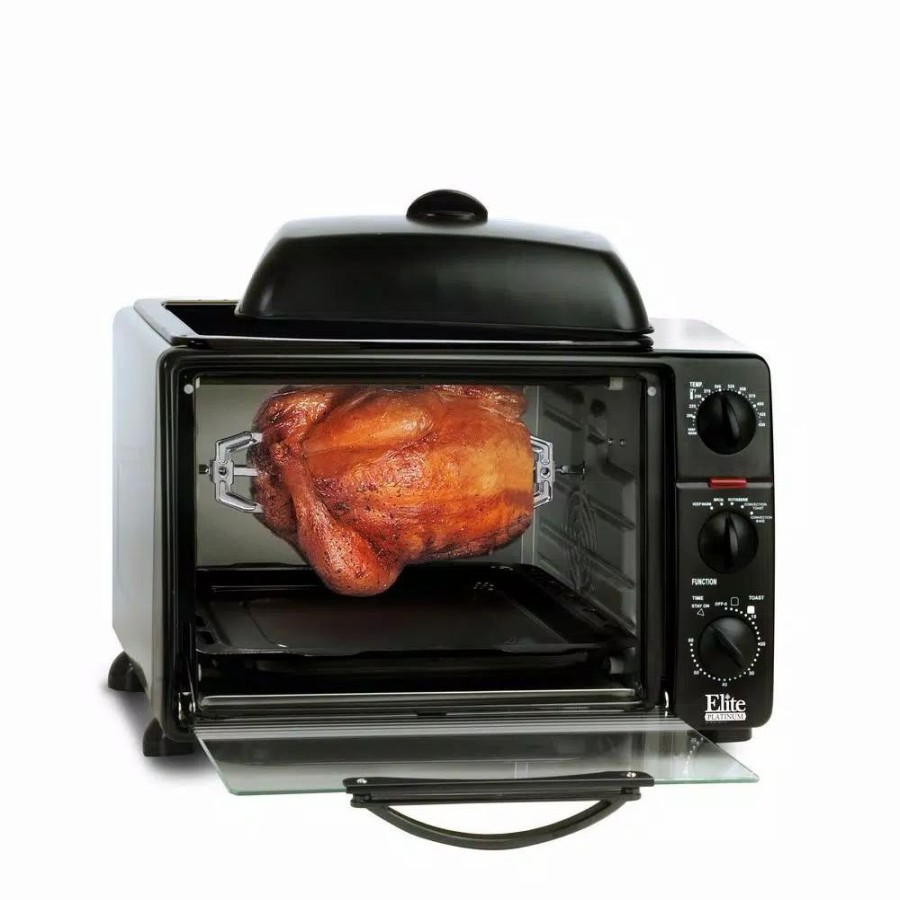 * Toasters | Toasters Elite Platinum Black Toaster Oven