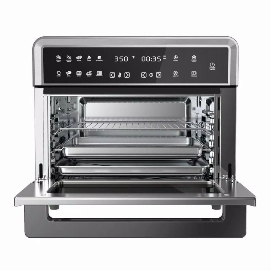 * Toasters | Toasters Megachef 1800 W 10-In-1 Countertop Stainless Steel Multi-Function Toaster Oven