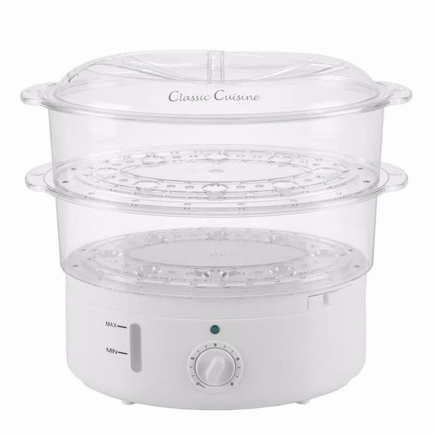 * Cookers | Cookers Classic Cuisine 6.3 Qt. White Rice Cooker With Built-In Timer And Locking Lid