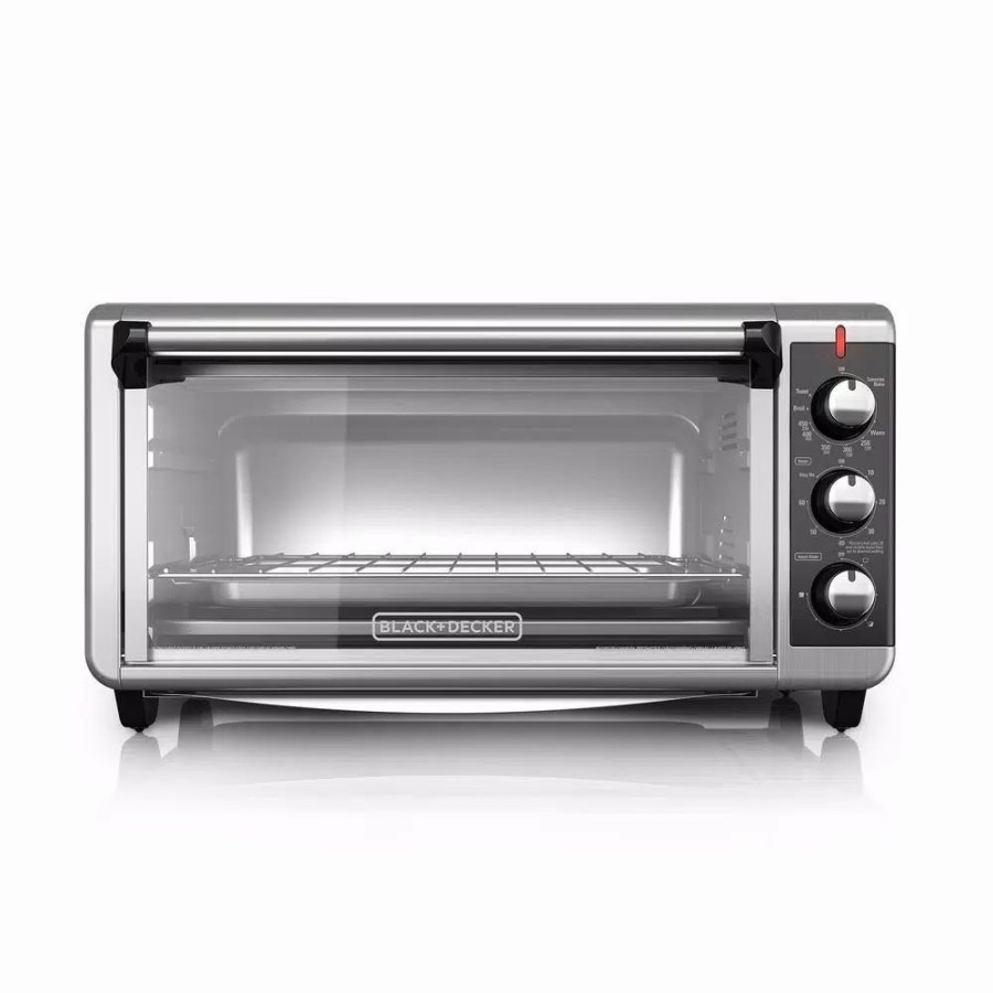 * Toasters | Toasters Black+Decker 1500 W 8-Slice Stainless Steel Toaster Oven With Broiler