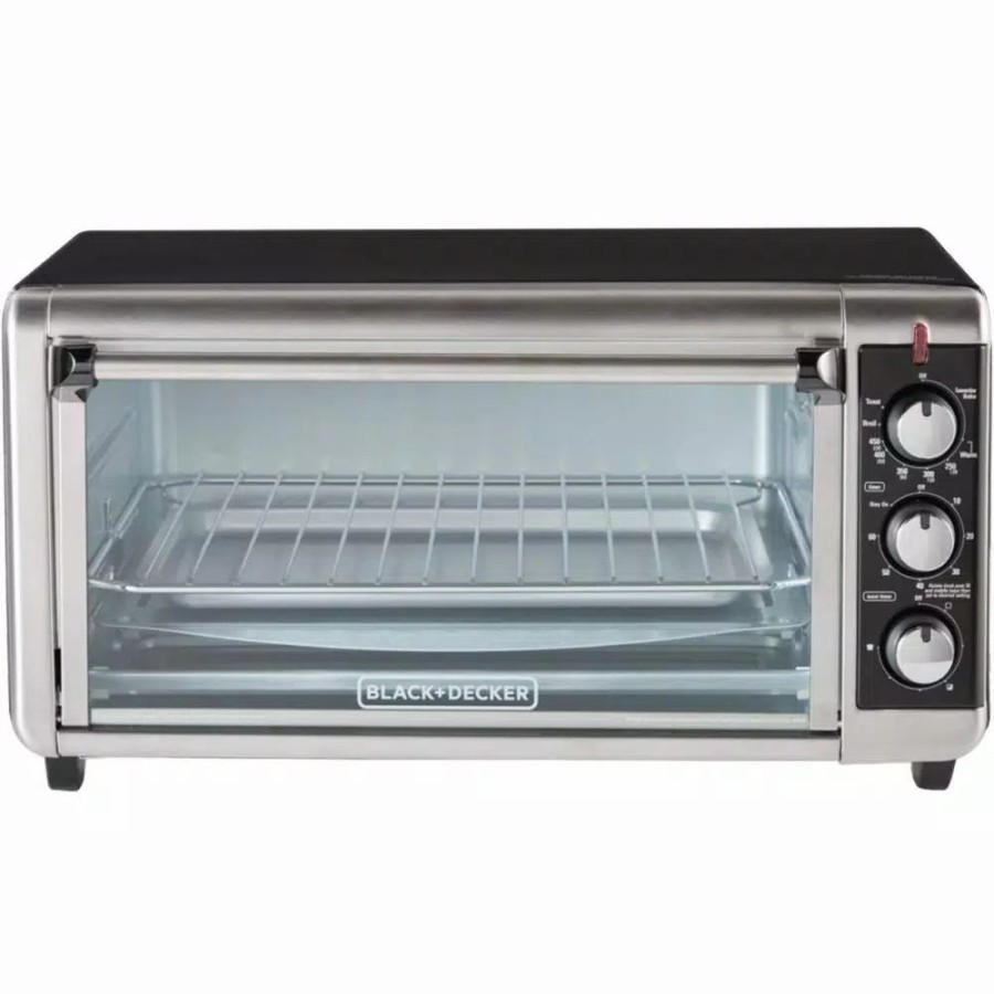 * Toasters | Toasters Black+Decker 1500 W 8-Slice Stainless Steel Toaster Oven With Broiler