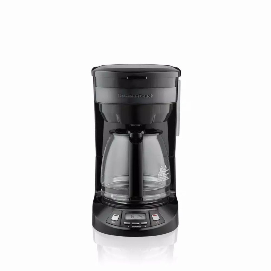 * Coffee Makers | Coffee Makers Hamilton Beach 12-Cup Black Stainless Programmable Drip Coffee Maker