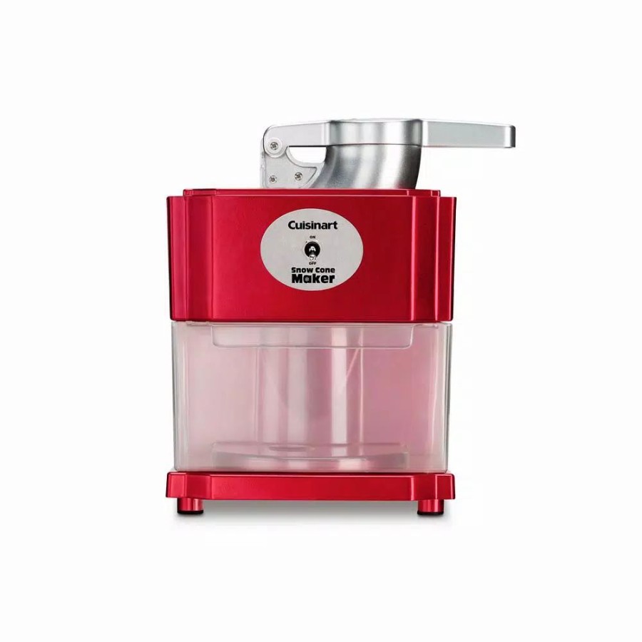 * Dessert Makers | Dessert Makers Cuisinart 20 Oz. Red Countertop Snow Cone Machine