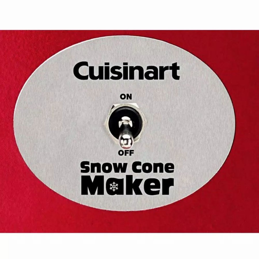 * Dessert Makers | Dessert Makers Cuisinart 20 Oz. Red Countertop Snow Cone Machine