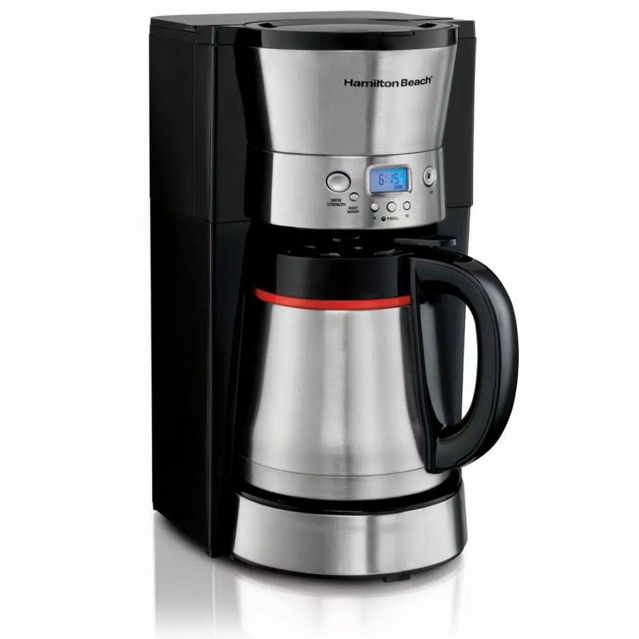 * Coffee Makers | Coffee Makers Hamilton Beach 10-Cup Black And Stainless Steel Drip Coffee Maker With Thermal Carafe