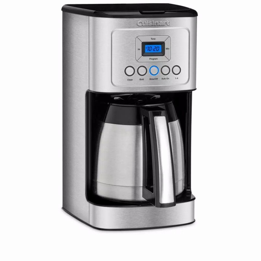 * Coffee Makers | Coffee Makers Cuisinart 12-Cup Programmable Silver Coffee Maker With Built-In Timer