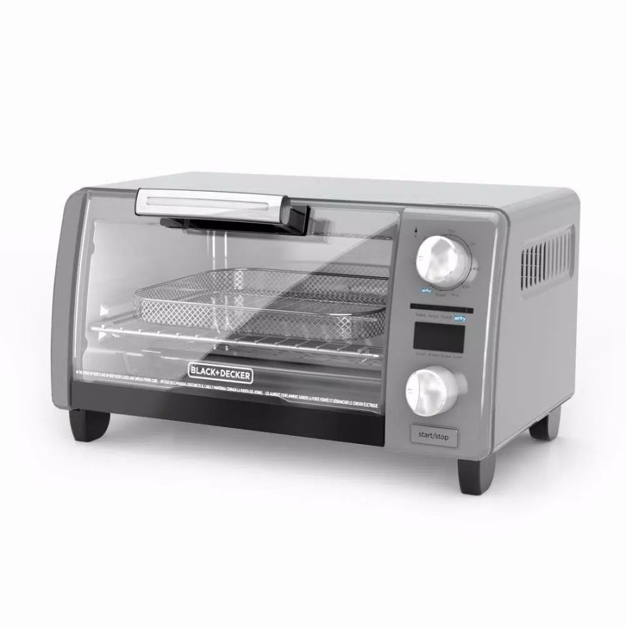 * Toasters | Toasters Black+Decker Crisp 'N Bake 4-Slice Silver Countertop Oven