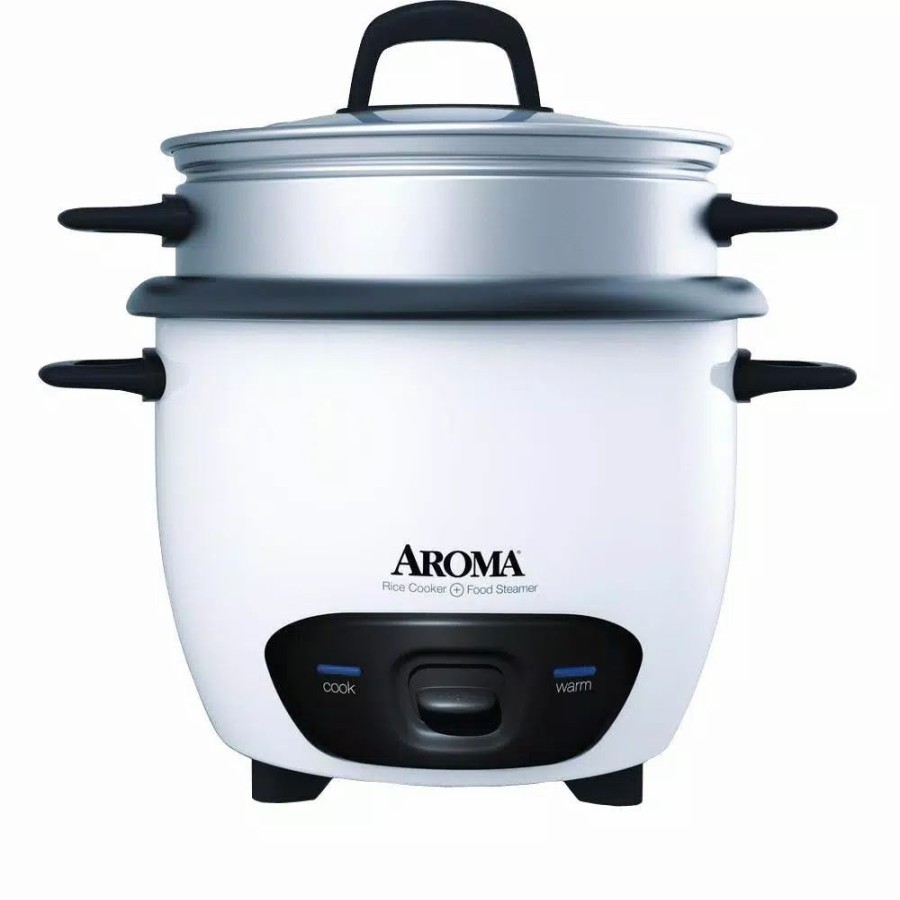 * Cookers | Cookers Aroma Pot-Style 6-Cup White Rice Cooker