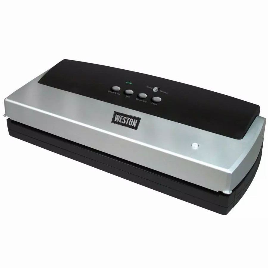 * Food Processing | Food Processing Weston Harvest Guard Black And Silver Food Vacuum Sealer