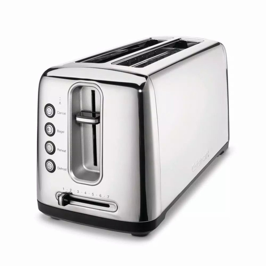 * Toasters | Toasters Cuisinart Artisan Bread 2-Slice Stainless Steel Long Slot Toaster With Crumb Tray