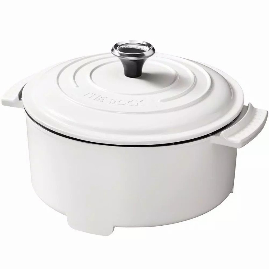 * Cookers | Cookers Starfrit The Rock 3.2 Qt. White Electric Casserole Slow Cooker