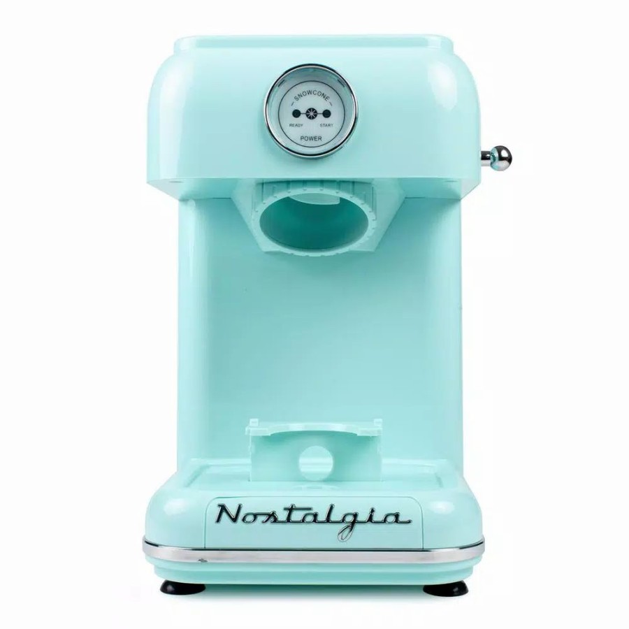 * Dessert Makers | Dessert Makers Nostalgia 30 W Aqua Blue Snow Cone Maker With Retro Design