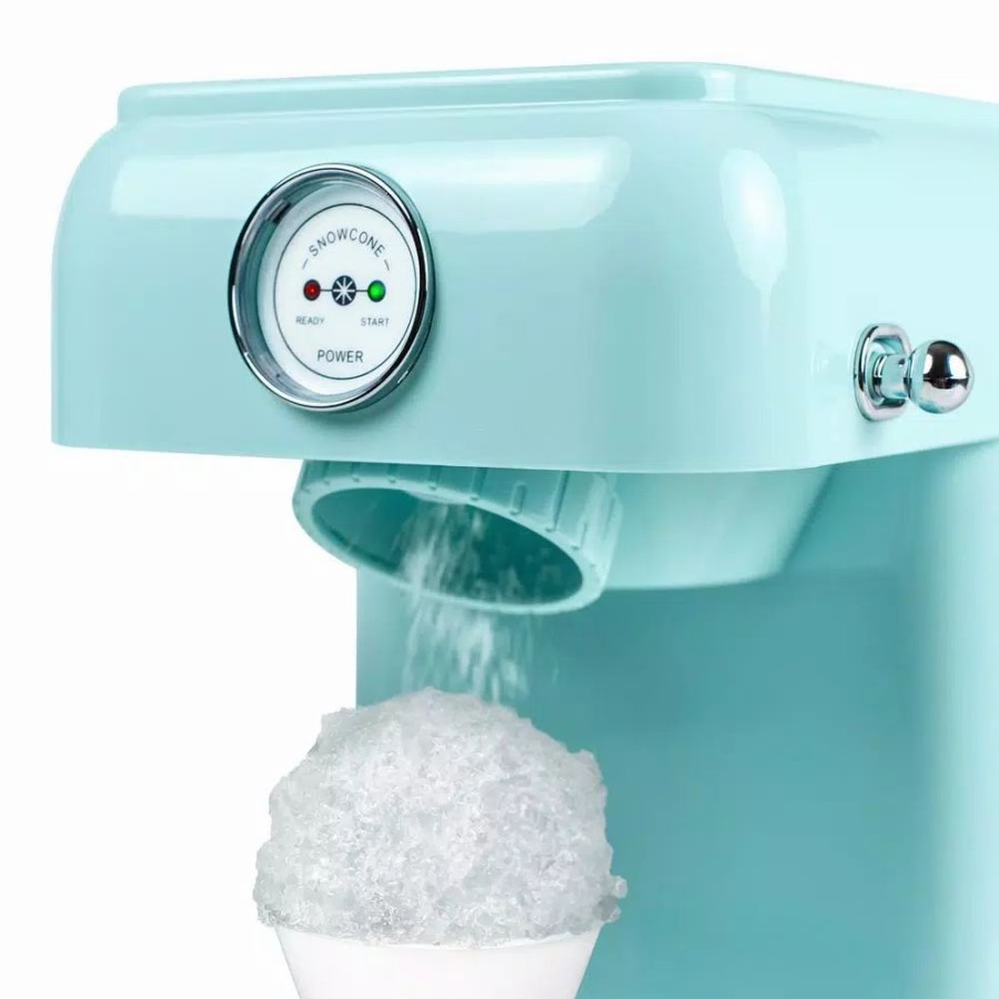 * Dessert Makers | Dessert Makers Nostalgia 30 W Aqua Blue Snow Cone Maker With Retro Design