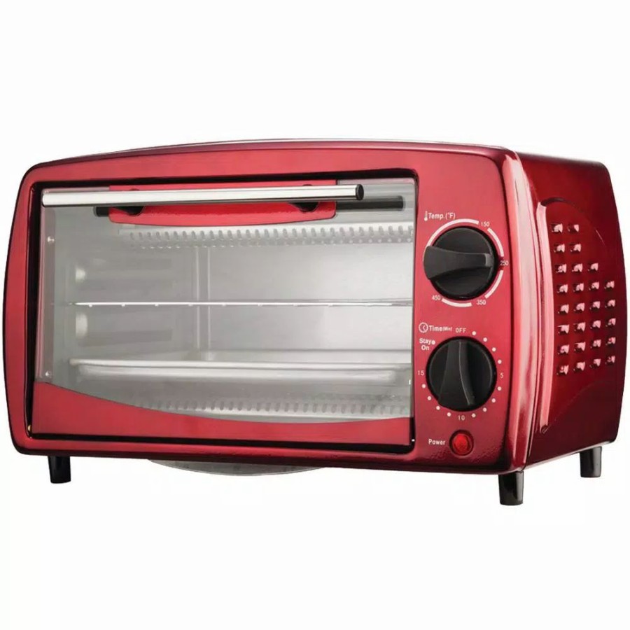 * Toasters | Toasters Brentwood 4-Slice Red Toaster Oven