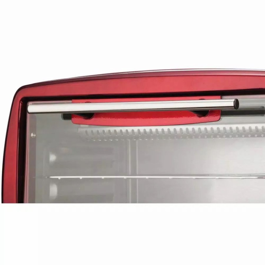 * Toasters | Toasters Brentwood 4-Slice Red Toaster Oven