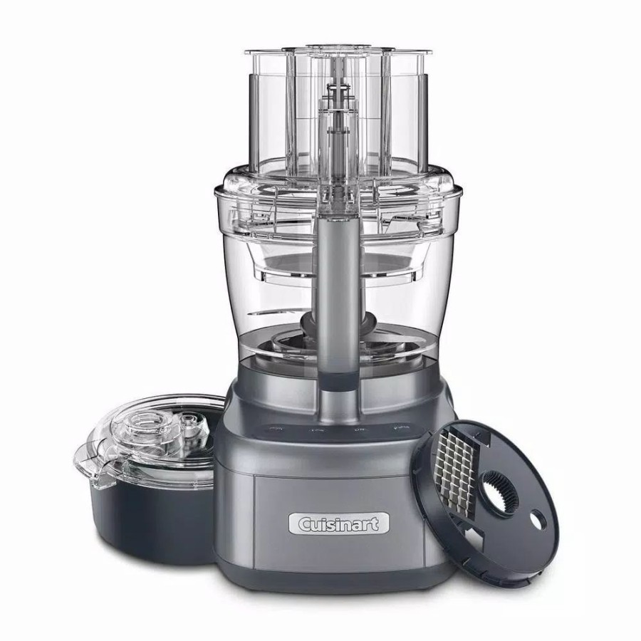 * Food Processing | Food Processing Cuisinart Elemental 13-Cup 3-Speed Gray Food Processor And Dicing Kit