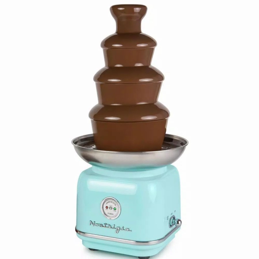 * Dessert Makers | Dessert Makers Nostalgia 4-Tier Aqua Chocolate Fondue Fountain