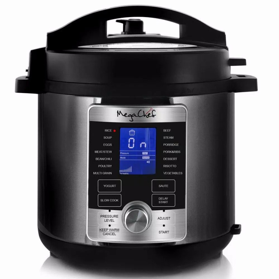 * Cookers | Cookers Megachef 6 Qt. Stainless Steel Electric Pressure Cooker With Stainless Steel Pot