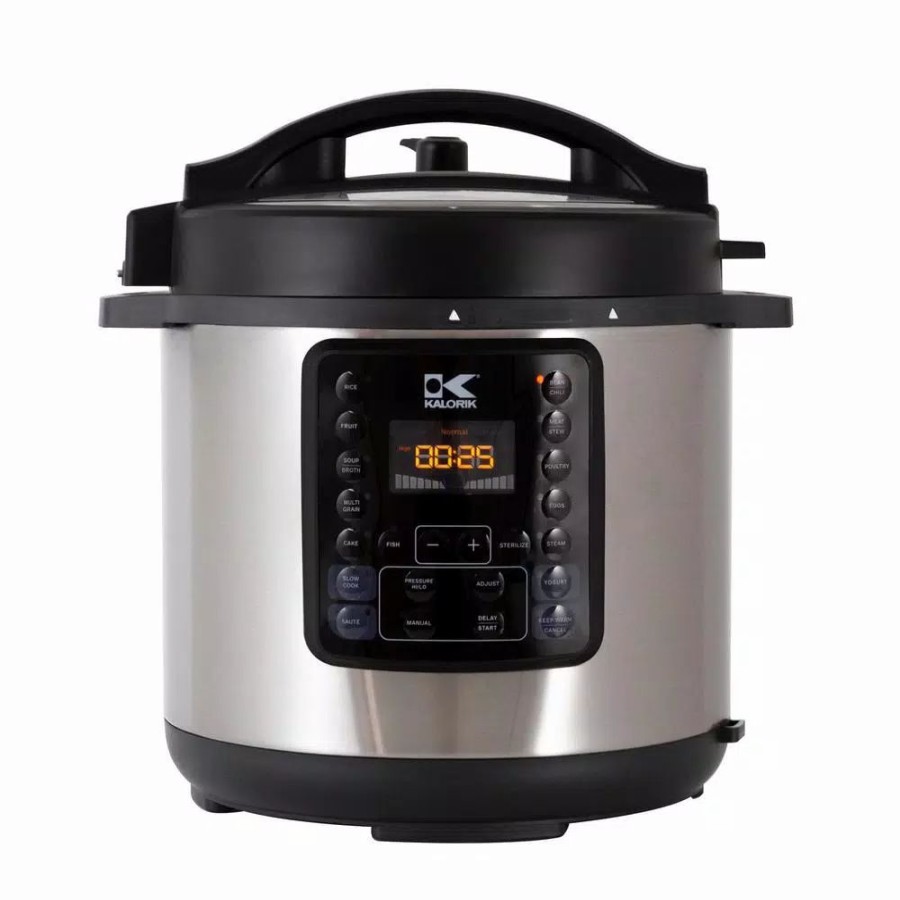 * Cookers | Cookers Kalorik 10-In-1 Multi Use 6 Qt. Stainless Steel Electric Pressure Cooker