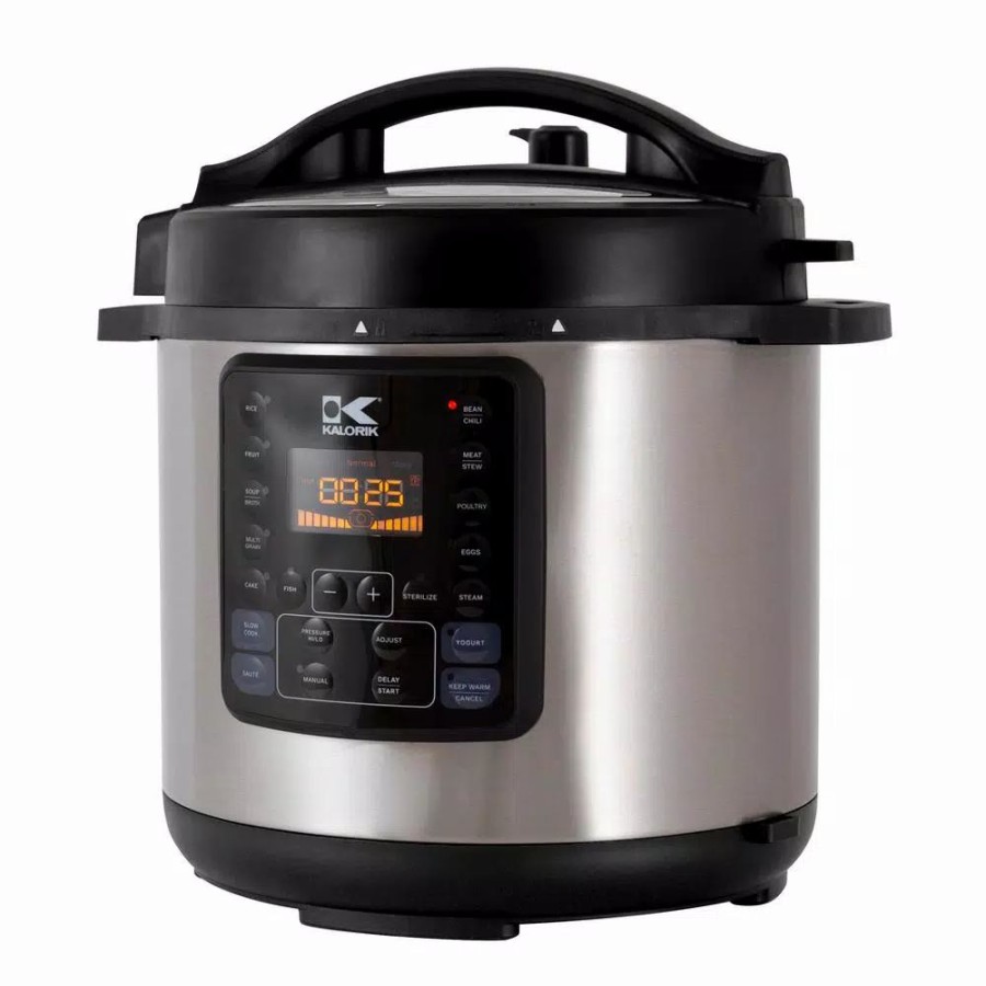 * Cookers | Cookers Kalorik 10-In-1 Multi Use 6 Qt. Stainless Steel Electric Pressure Cooker