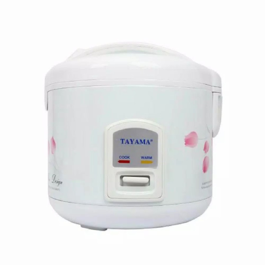 * Cookers | Cookers Tayama 8-Cup White Rice Cooker With Air-Tight Lid And Non-Stick Inner Pot