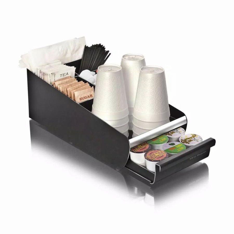 * Coffee Makers | Coffee Makers Mind Reader Vesta Coffee 18-Capacity Condiment Organizer With K-Cup Storage Drawer