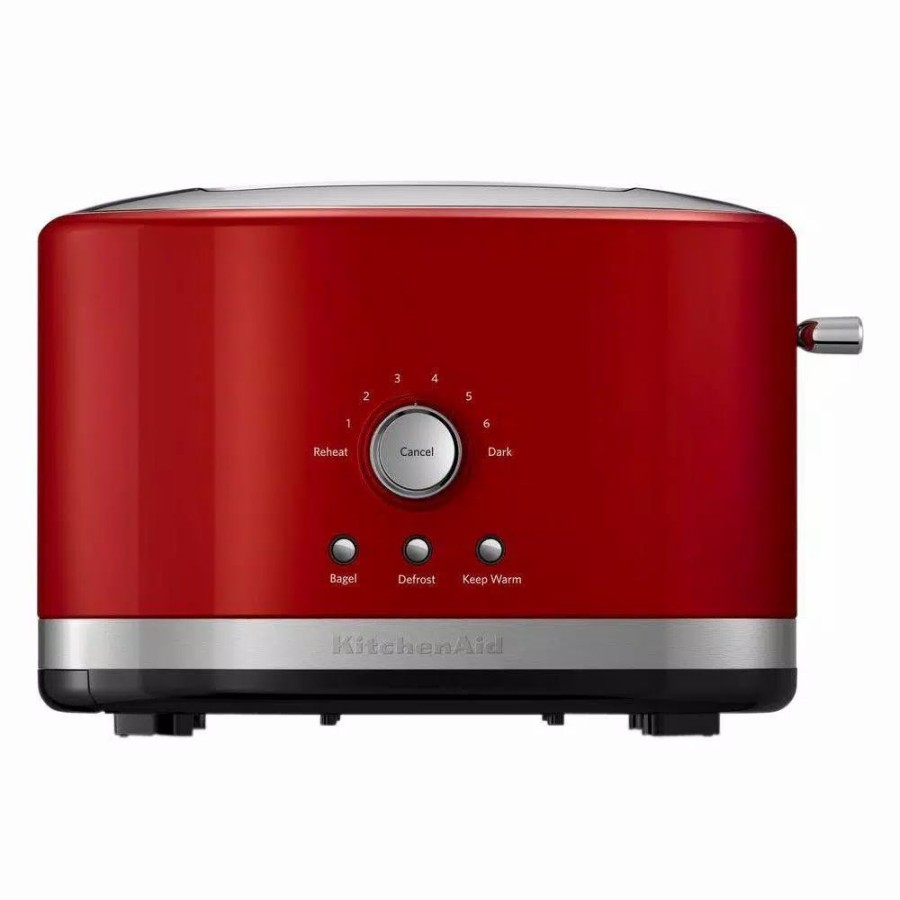 * Toasters | Toasters Kitchenaid Empire 2-Slice Red Wide Slot Toaster With Crumb Tray