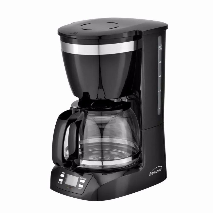 * Coffee Makers | Coffee Makers Brentwood Appliances 10-Cup Black Digital Coffee Maker