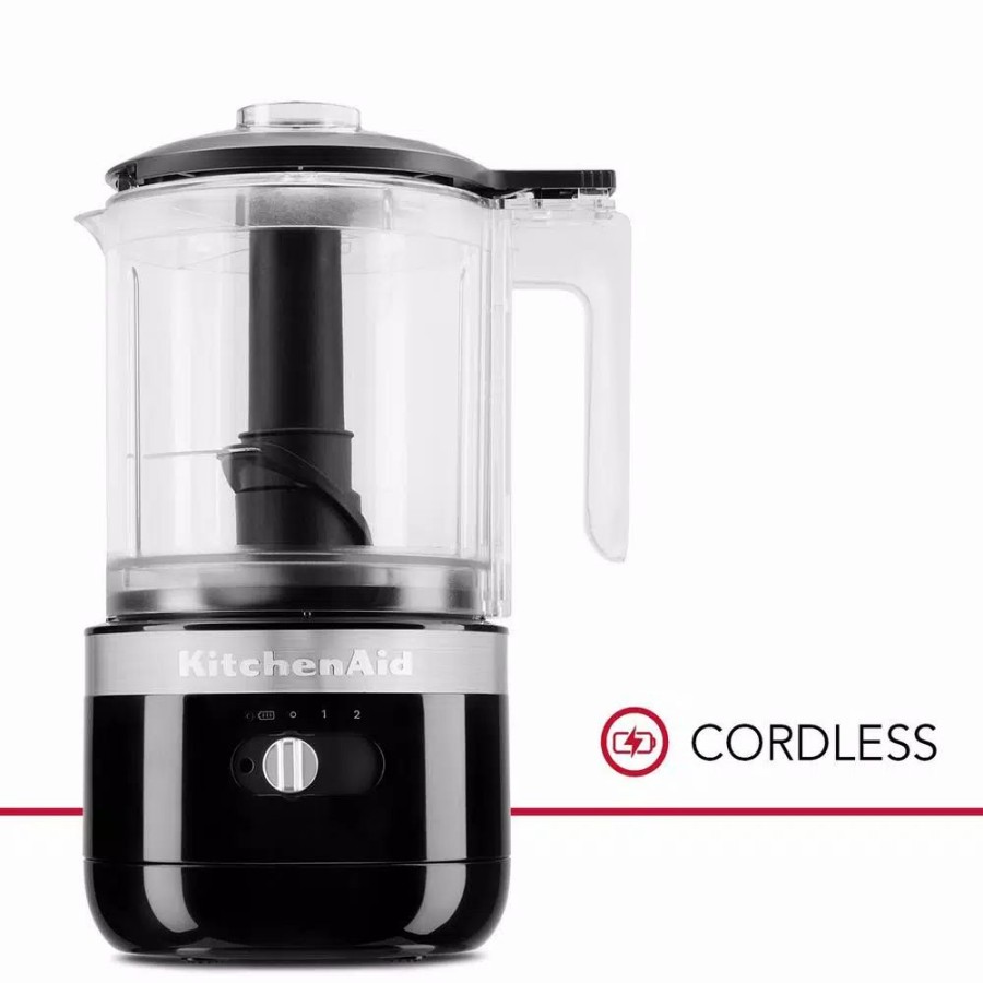 * Food Processing | Food Processing Kitchenaid Cordless 5-Cup Onyx Black Food Chopper