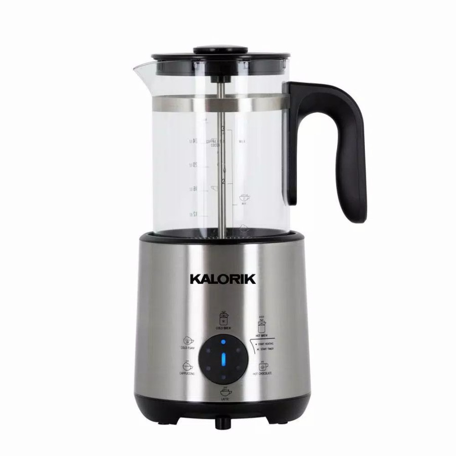 * Coffee Makers | Coffee Makers Kalorik Bartista 3-Cup Stainless Steel Electric French Press Coffee Maker