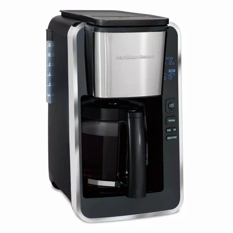 * Coffee Makers | Coffee Makers Hamilton Beach 12-Cup Black Programmable Easy Access Deluxe Coffee Maker